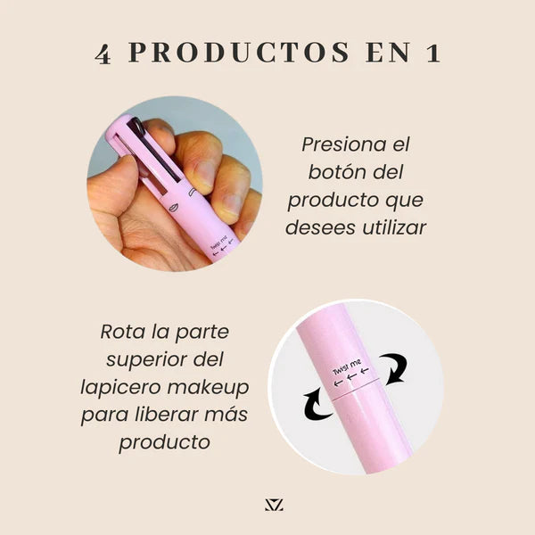 BEAUTYFUSION: LÁPIZ MAKE UP 4 EN 1 - PREMIUM